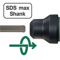 Illustration of quick bit mounting