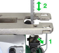 Toolless blade change