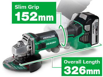 Slim grip 152mm & Overall length 326mm