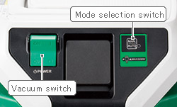 Large vacuum switch for improved handling